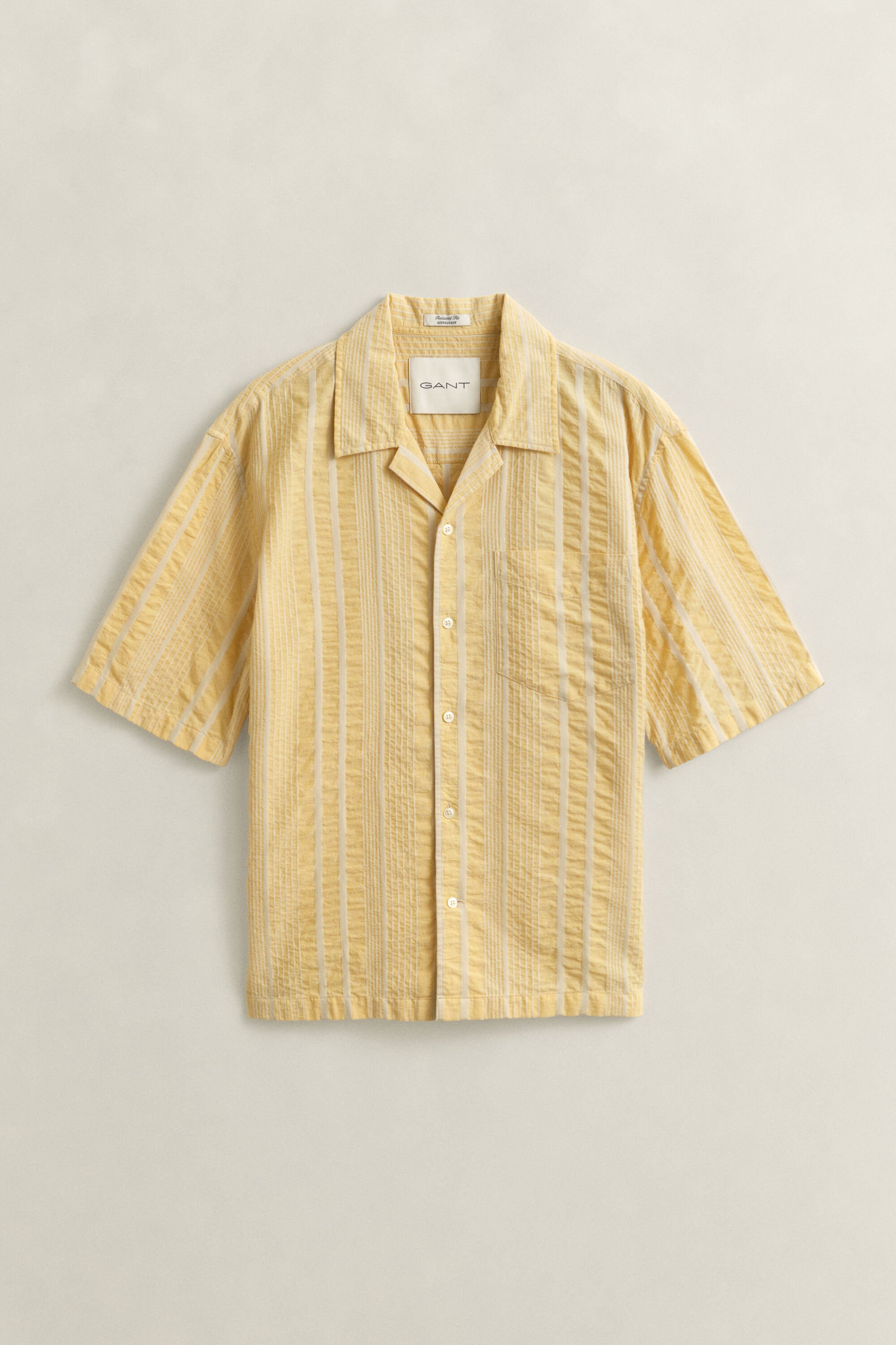 Camisa de manga curta Seersucker