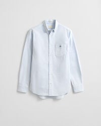 Camisa Oxford clássica com riscas finas regular fit