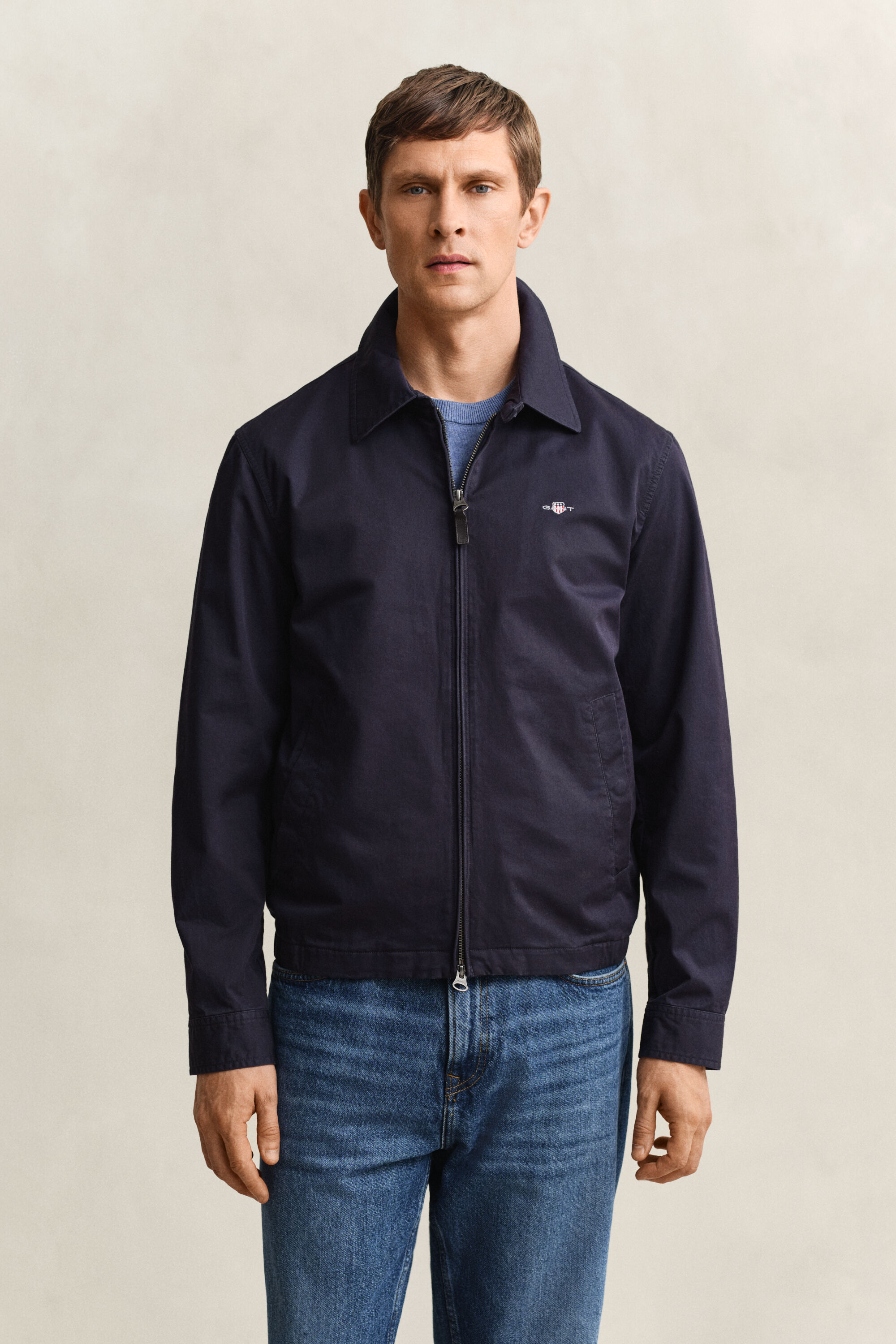 Casaco Windcheater em algodão