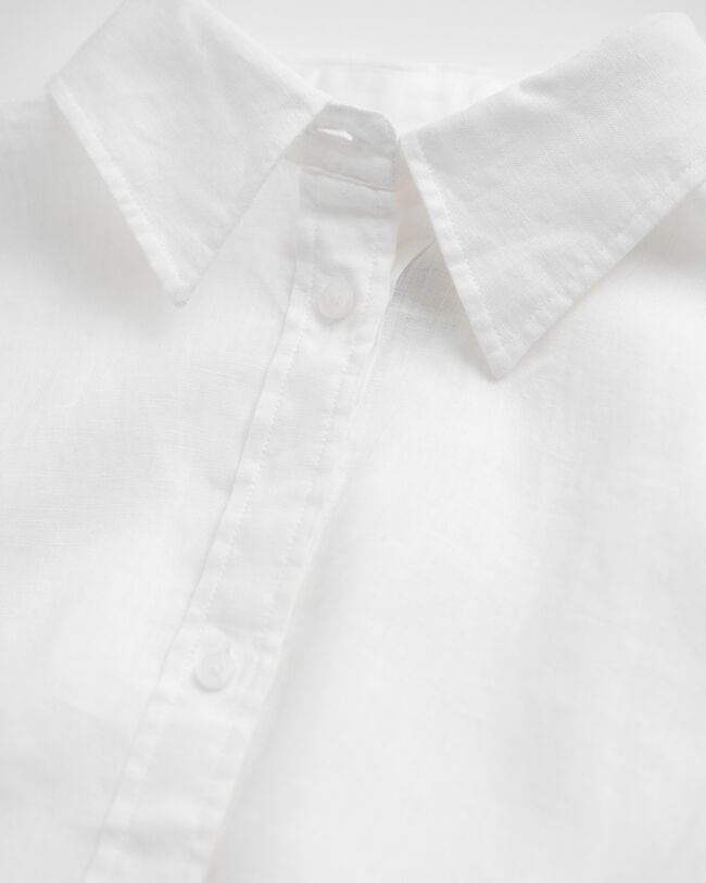 Vestido-camisa em linho