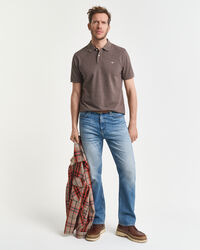 Polo em algodão piqué Shield regular fit