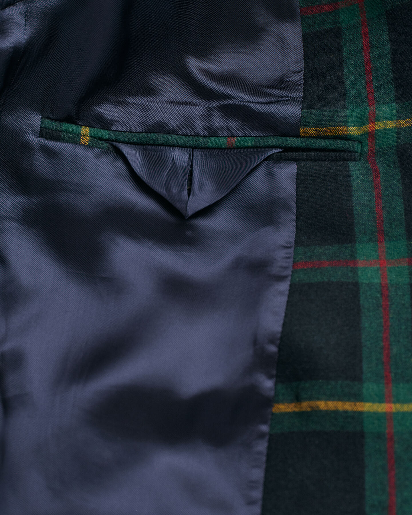 Blazer de fato com padrão de xadrez regular fit