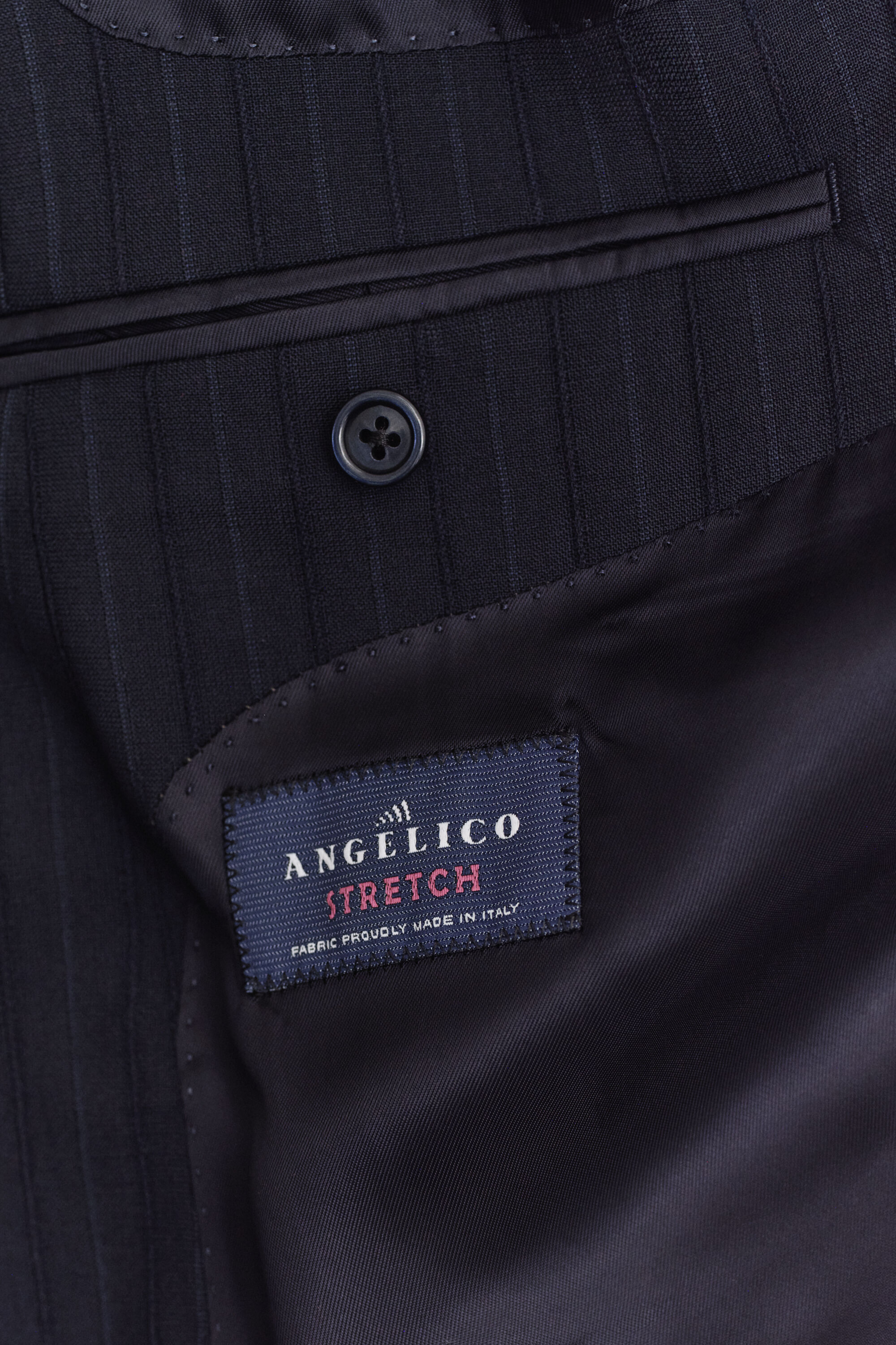 Casaco de fato com padrão Pinstripe no mesmo tom