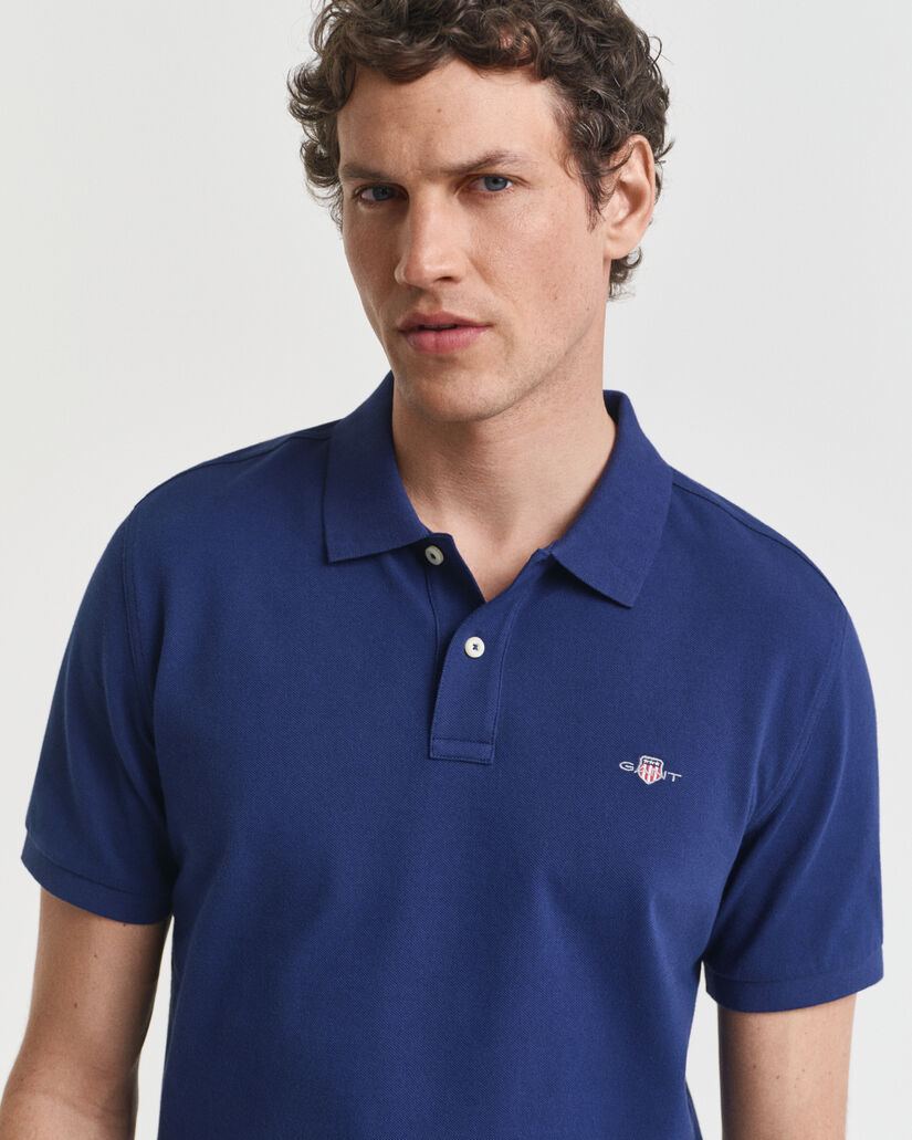 Polo em algodão piqué Shield regular fit