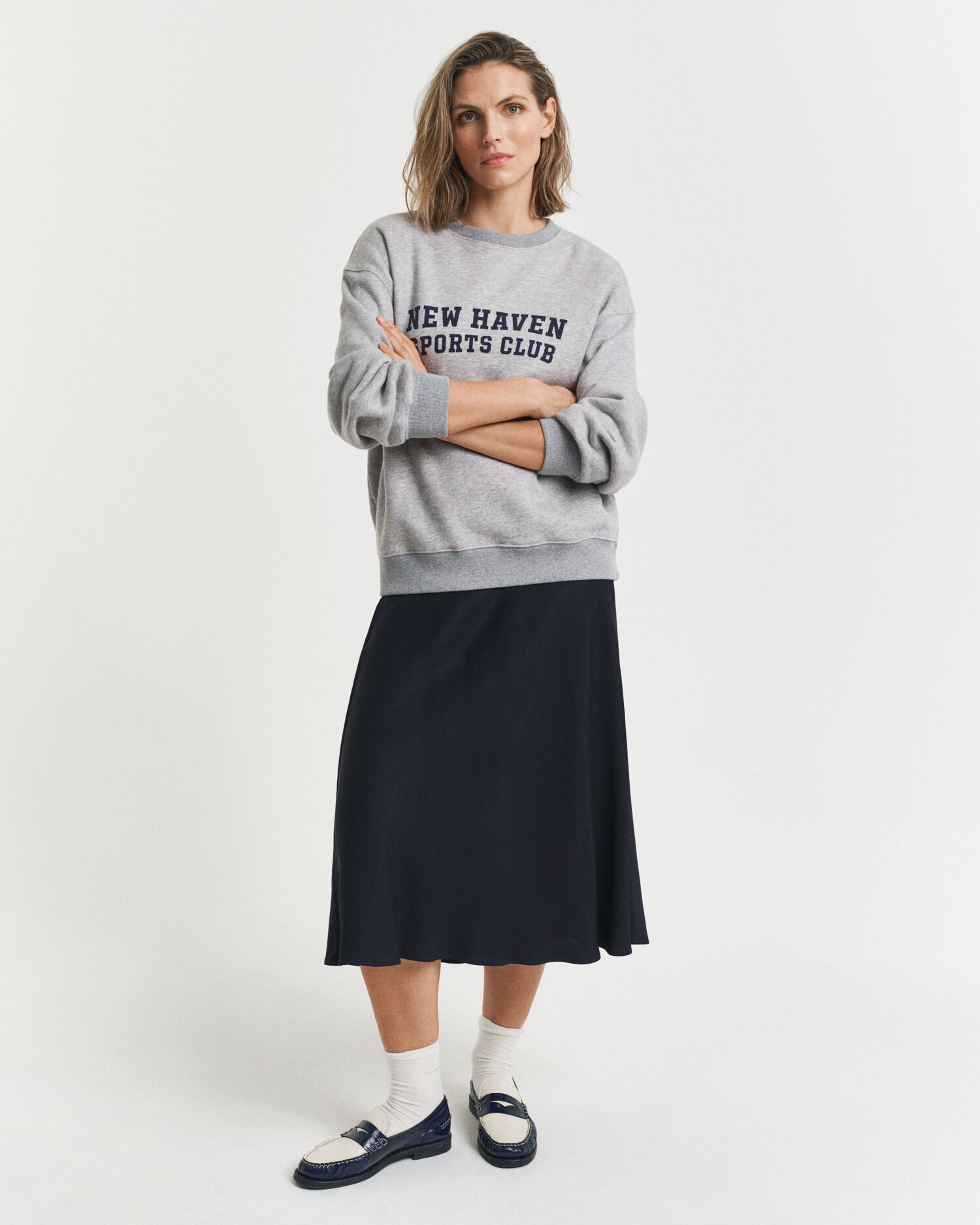 Saia de comprimento médio Fluid