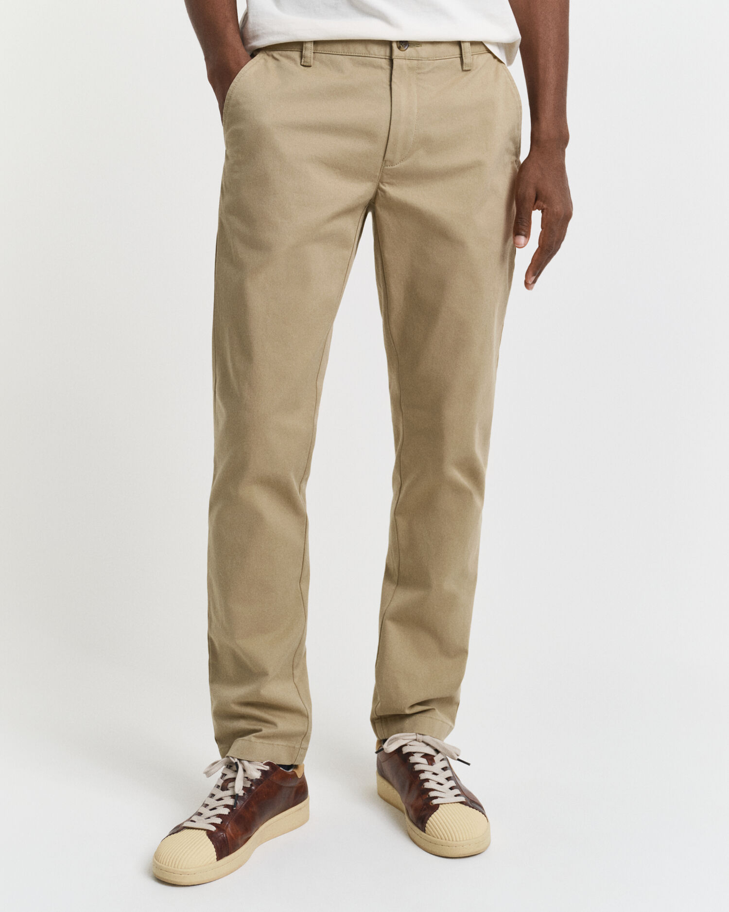 Calças chino super confortáveis slim fit