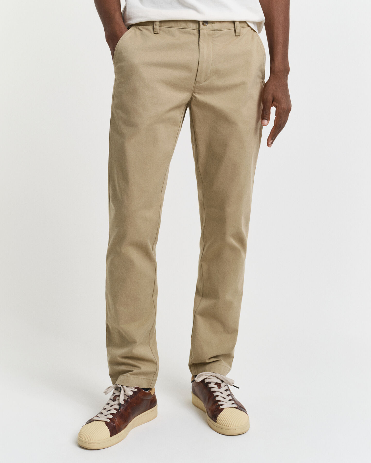 Calças chino super confortáveis slim fit