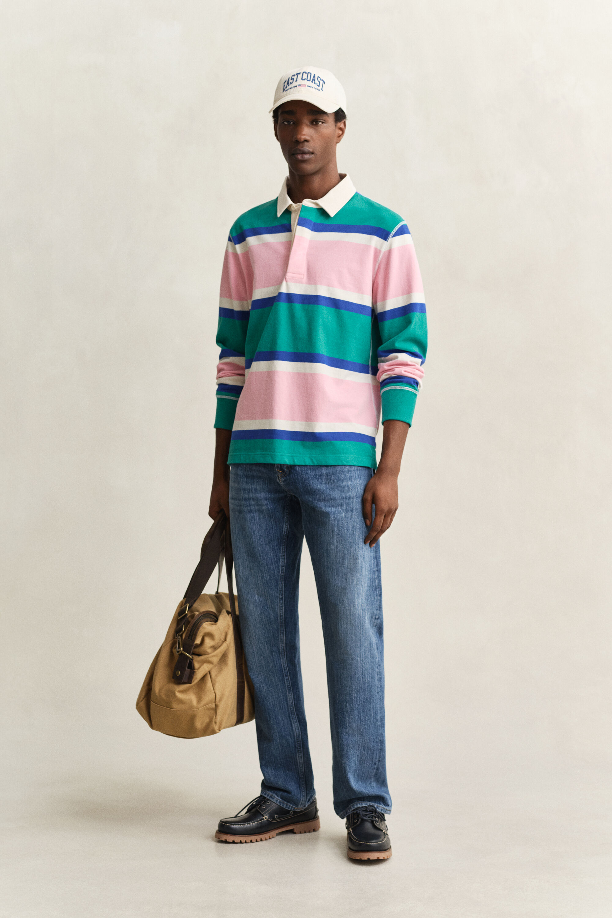 Rugger às riscas em bloco