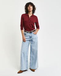 Polo de mangas compridas sem costuras