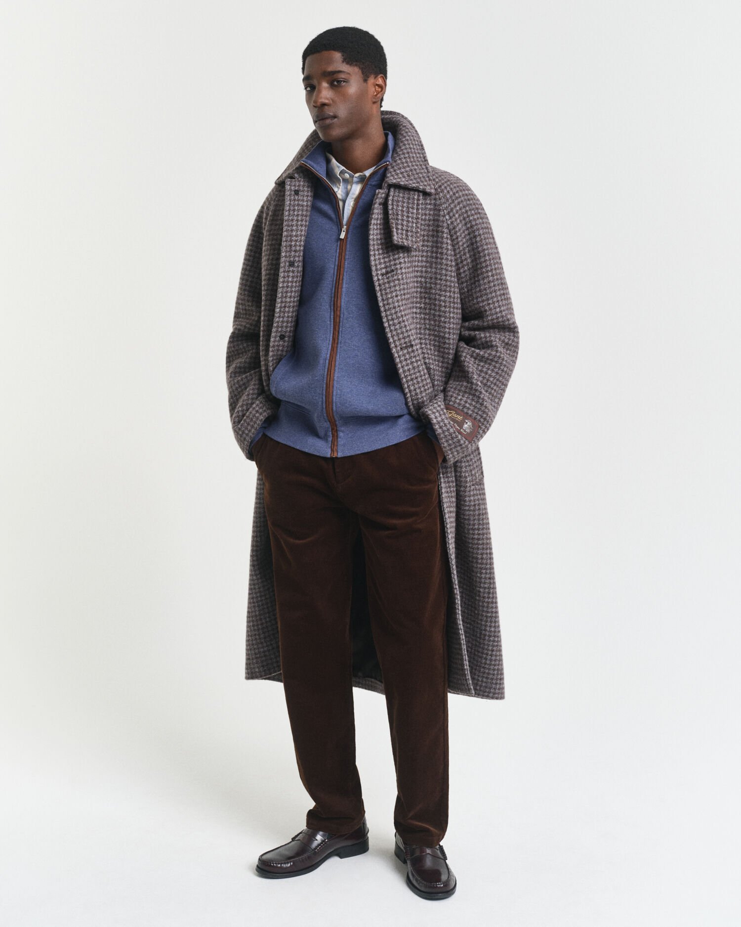 Casaco de malha com fecho de correr Sacker Rib