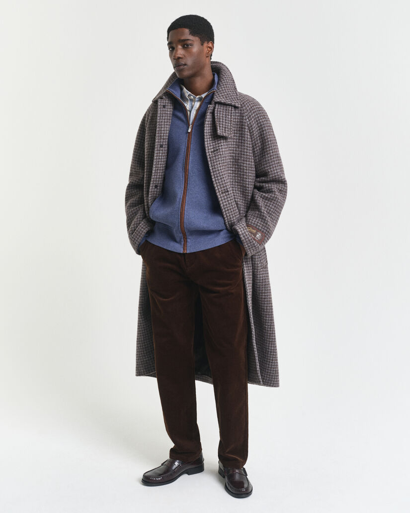 Casaco de malha com fecho de correr Sacker Rib