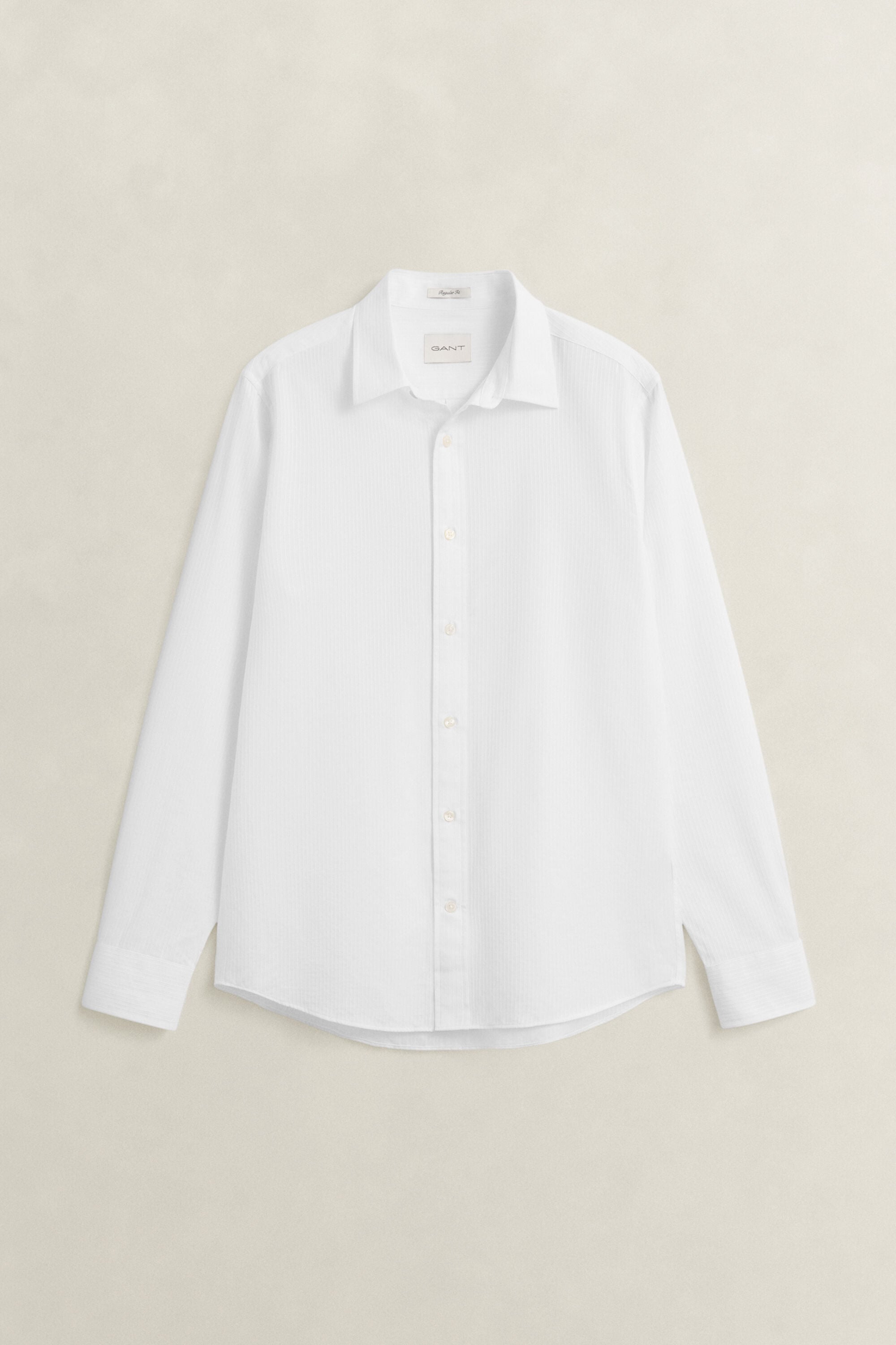 Camisa às riscas Dobby regular fit