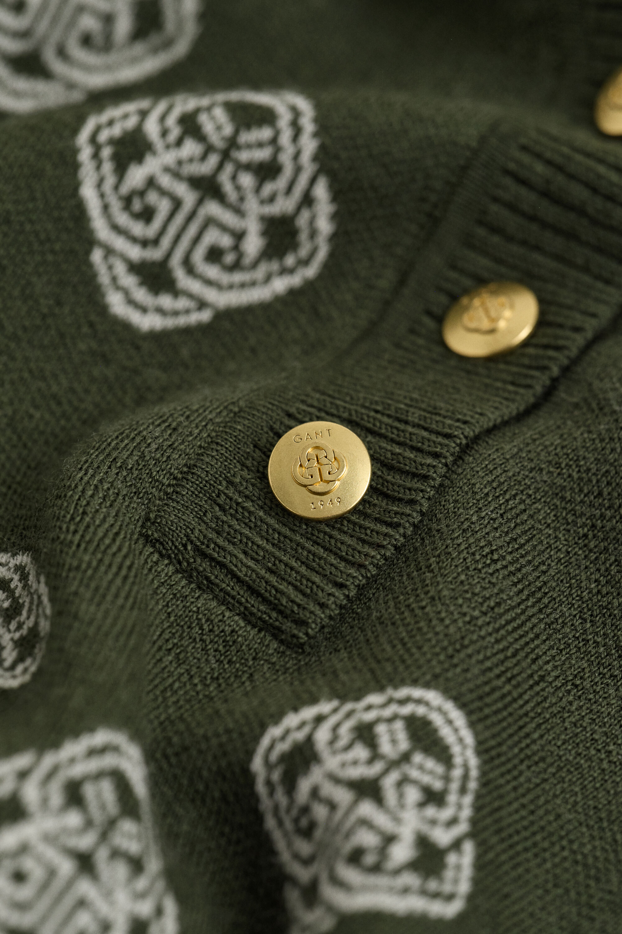 Vestido-polo em malha Monogram