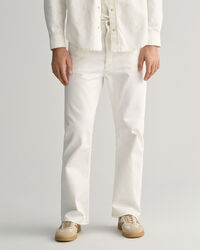 Calças de ganga brancas loose fit