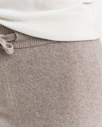 Calças em malha de lã