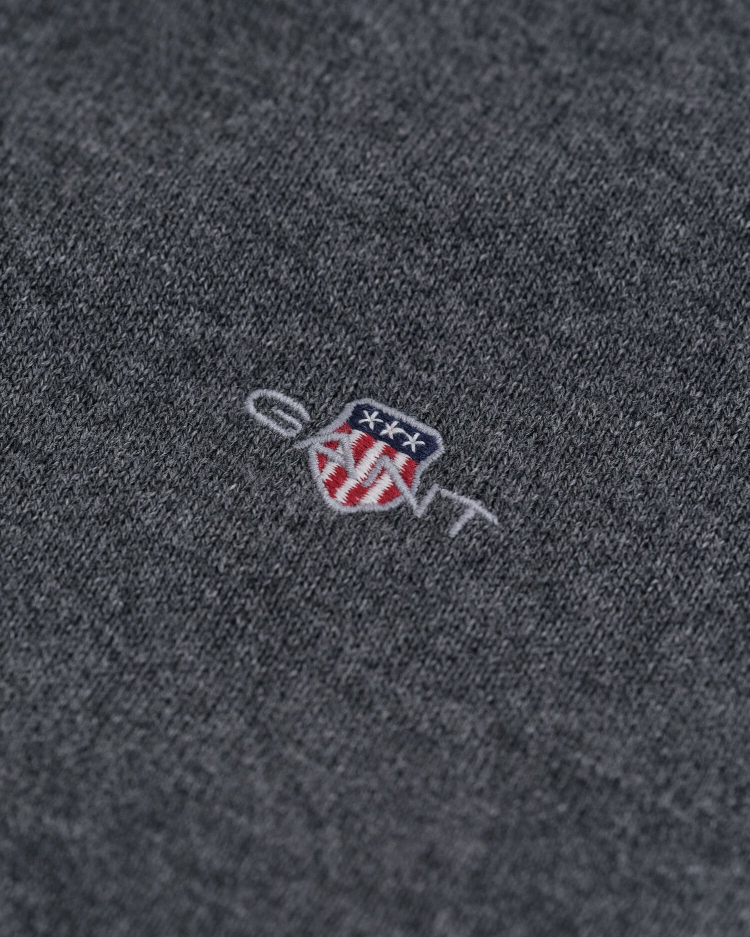 Camisola de gola alta em lã e algodão