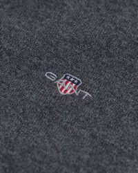 Camisola de gola alta em lã e algodão