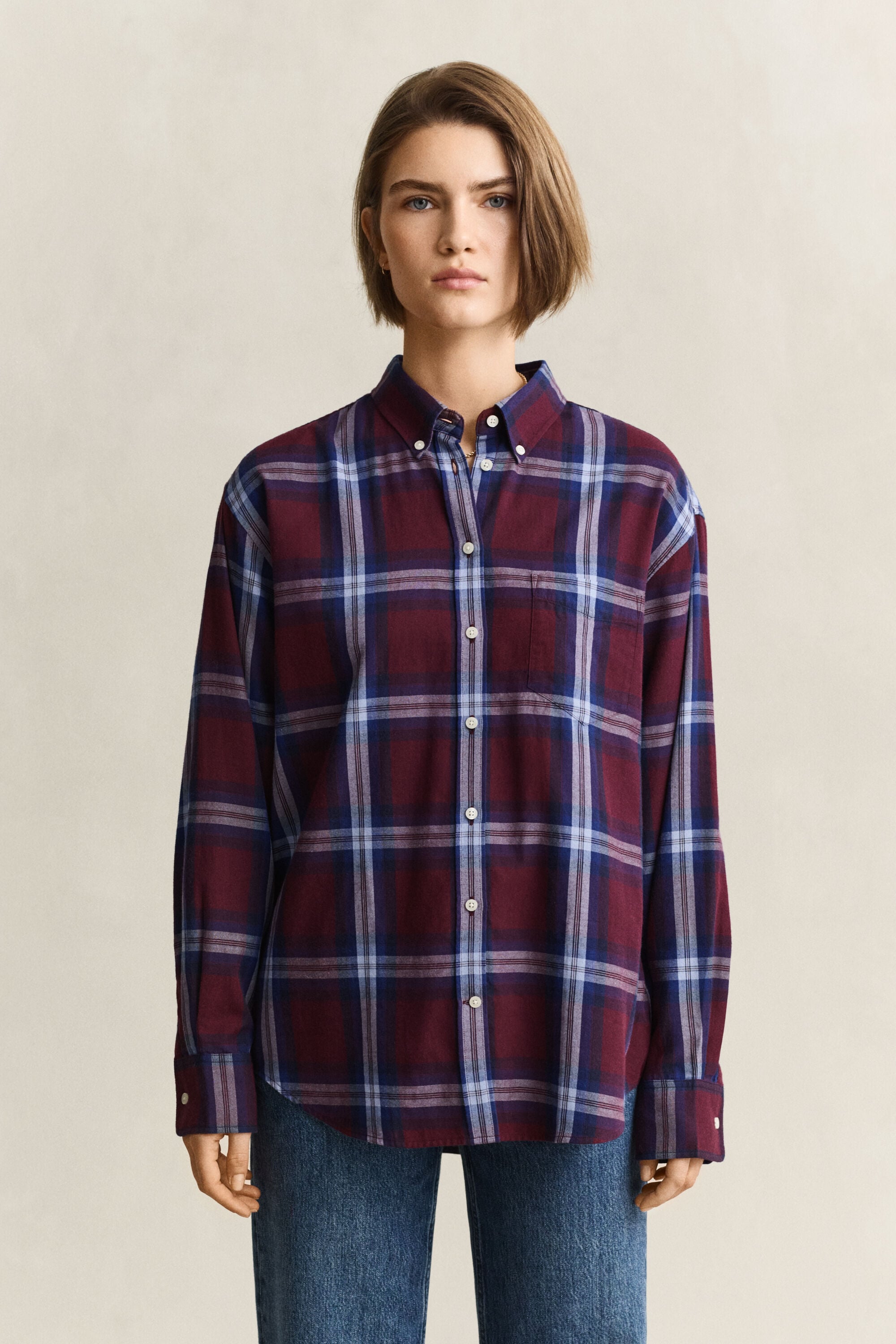 Camisa de flanela relaxed fit