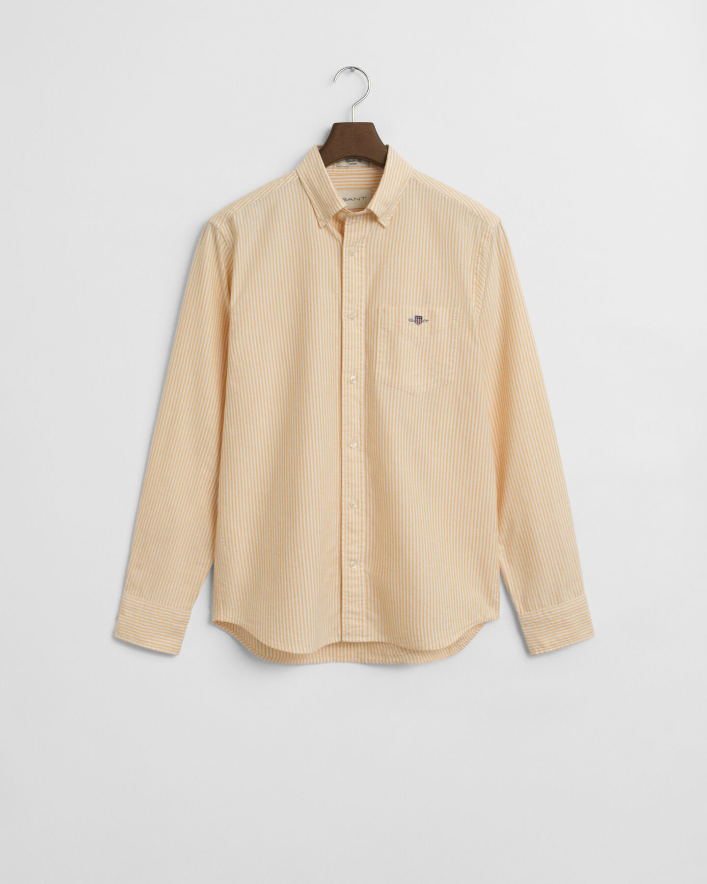 Camisa Oxford clássica com riscas finas regular fit