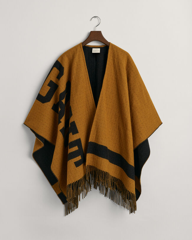 Poncho em lã Logo
