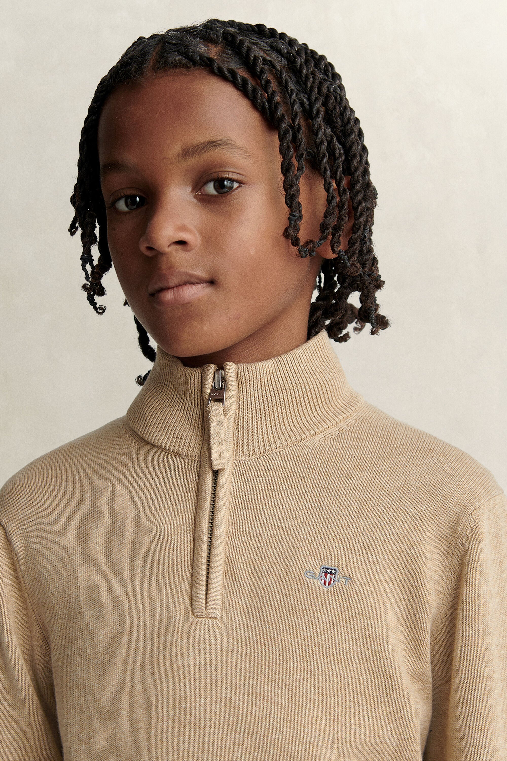 Camisola de malha com meio fecho de correr Shield Teen Boys