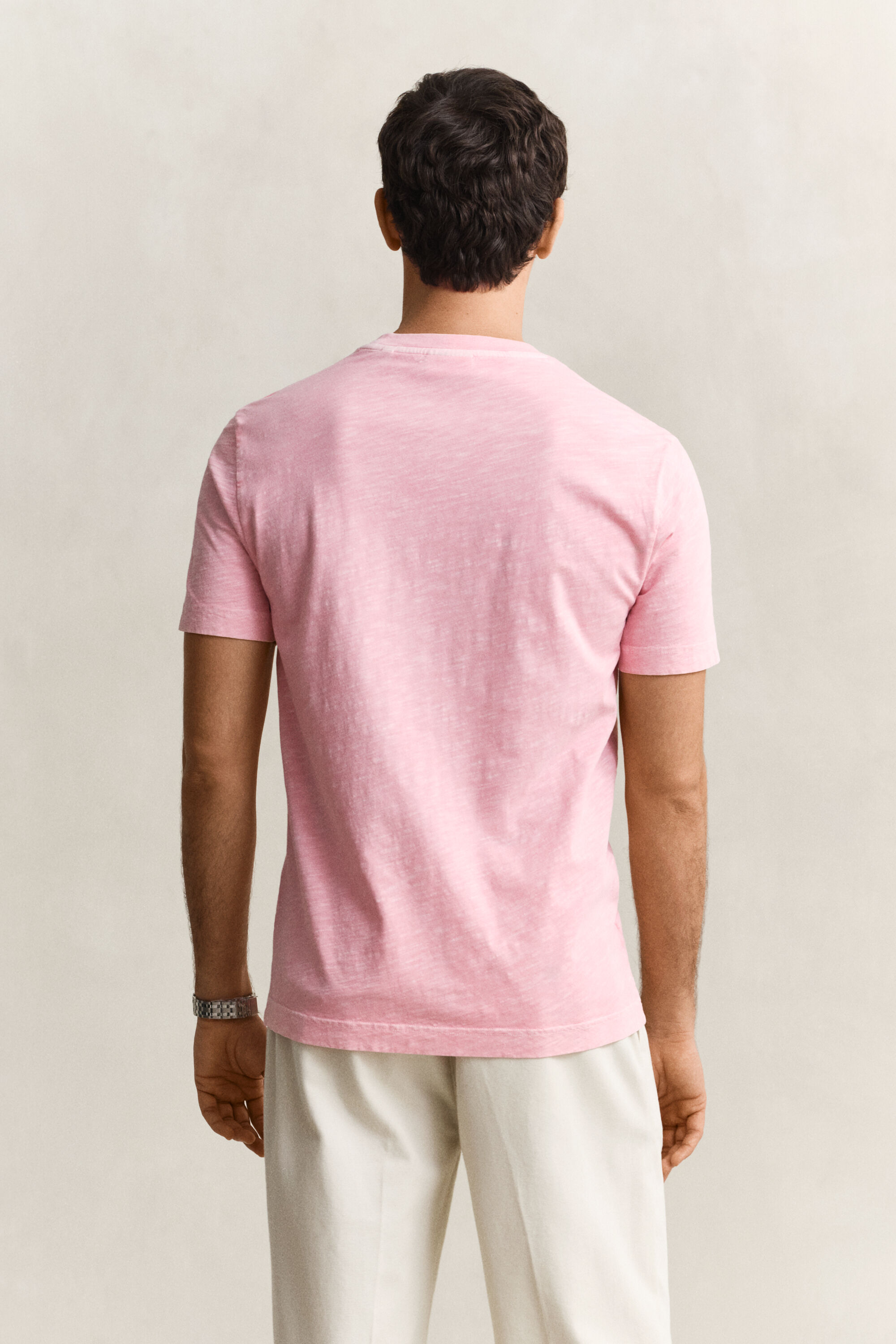 T-shirt com efeito desgastado