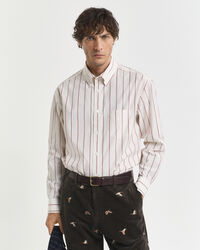 Camisa Heritage Poplin às riscas relaxed fit