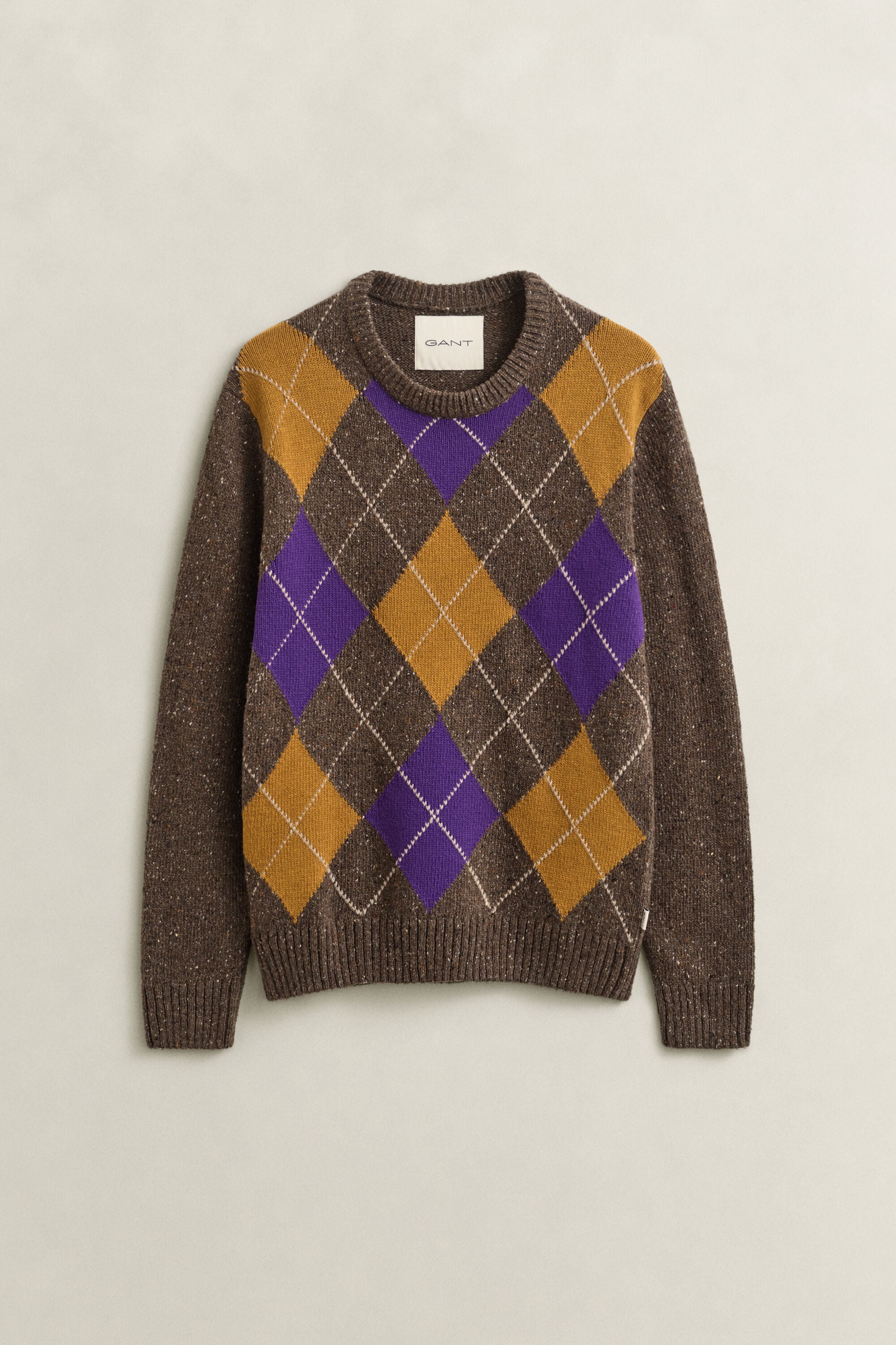 Camisola de malha com decote redondo Argyle Nepps
