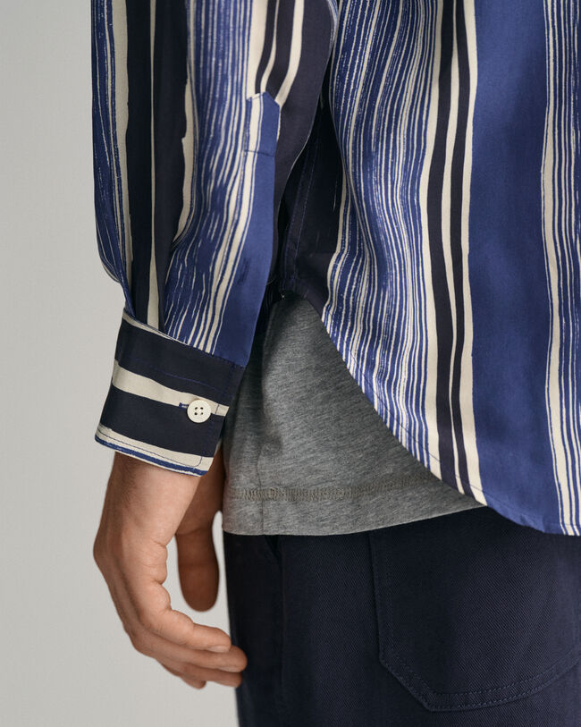 Camisa de seda estampada relaxed fit