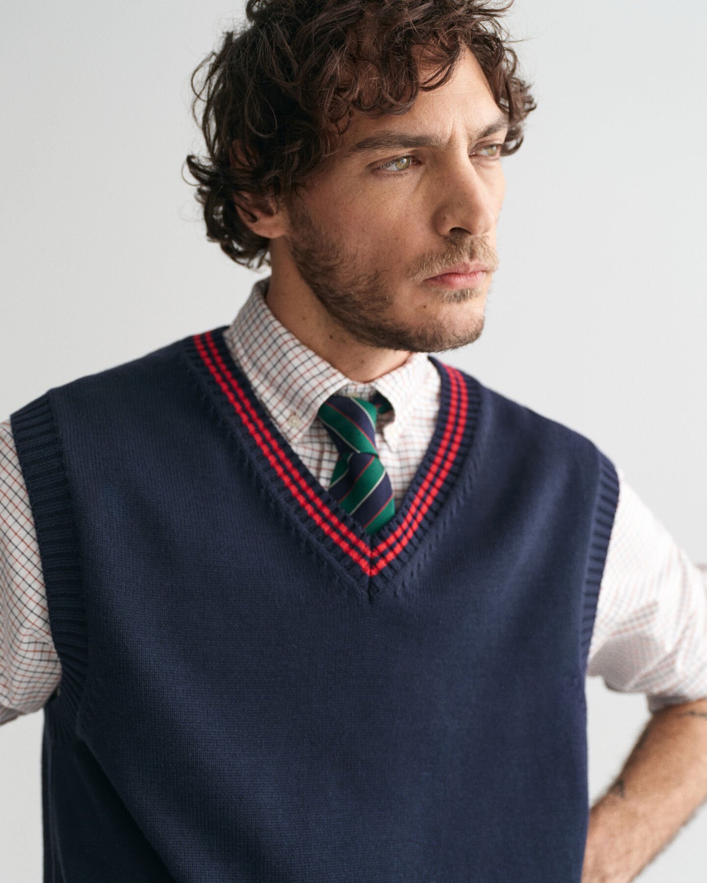 Colete com decote em V