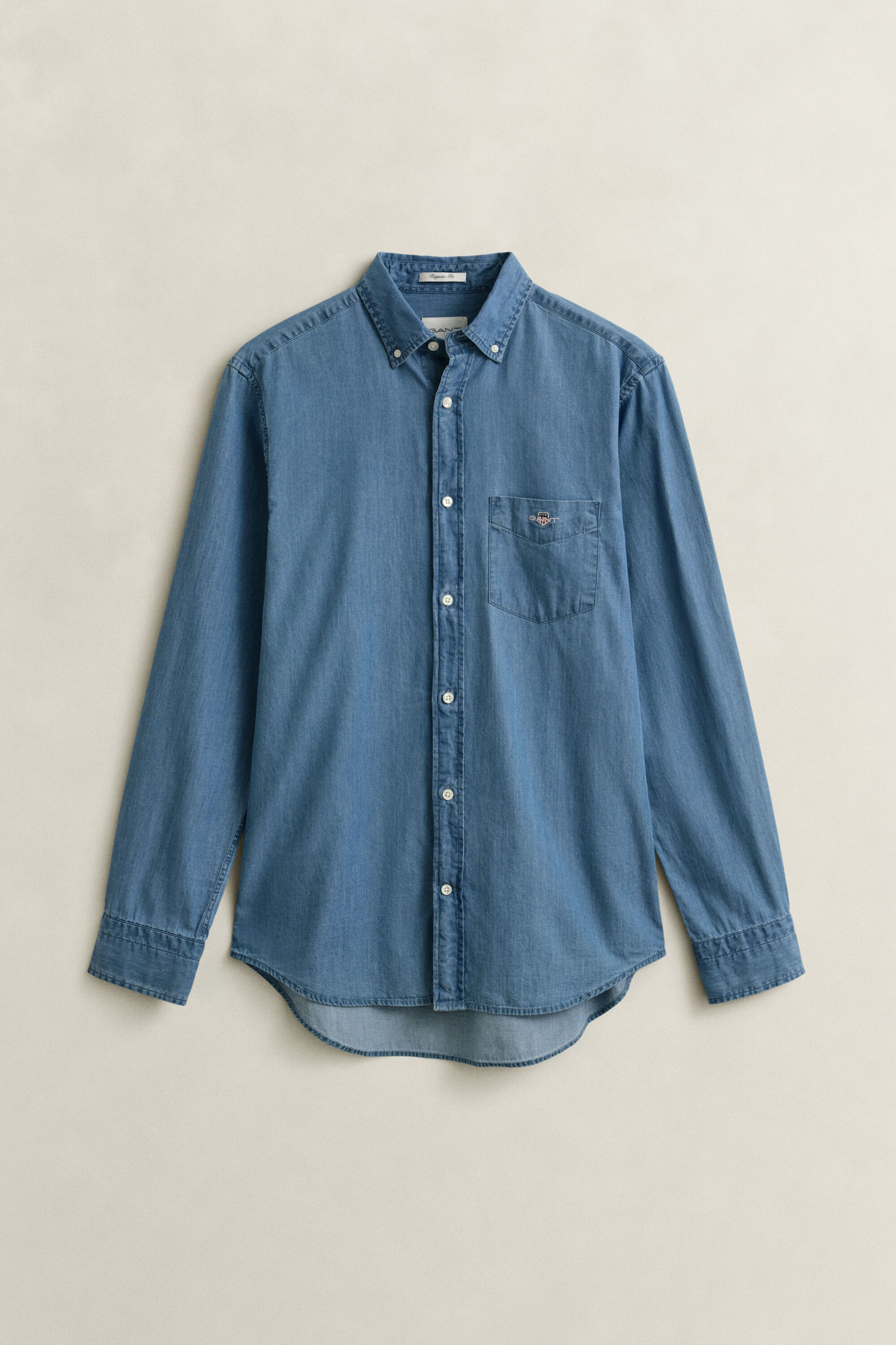 Camisa índigo regular fit