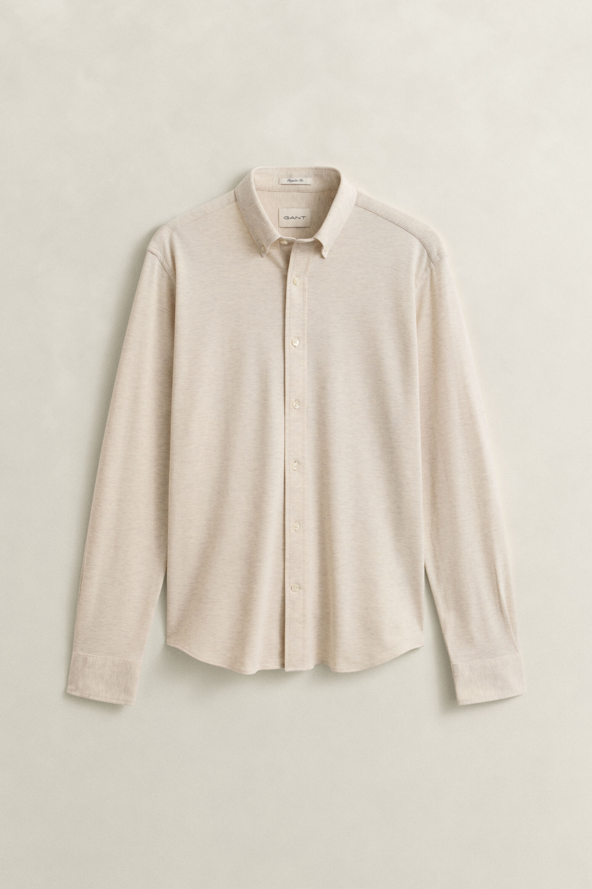 Camisa em jersey piqué com elastano