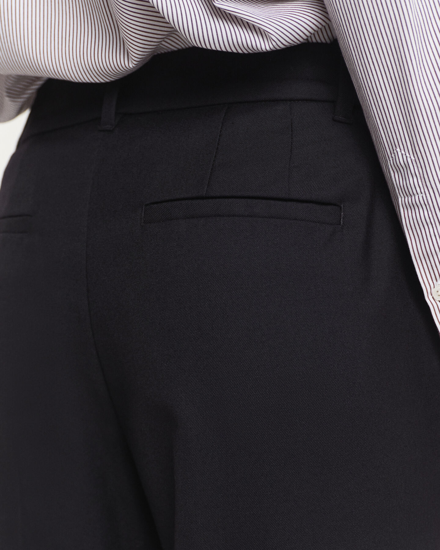 Calças formais em mistura de lã