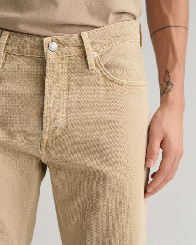 Cal&ccedil;as de ganga coloridas Arley regular fit