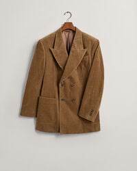 Blazer de fato em bombazina com frente de trespasse