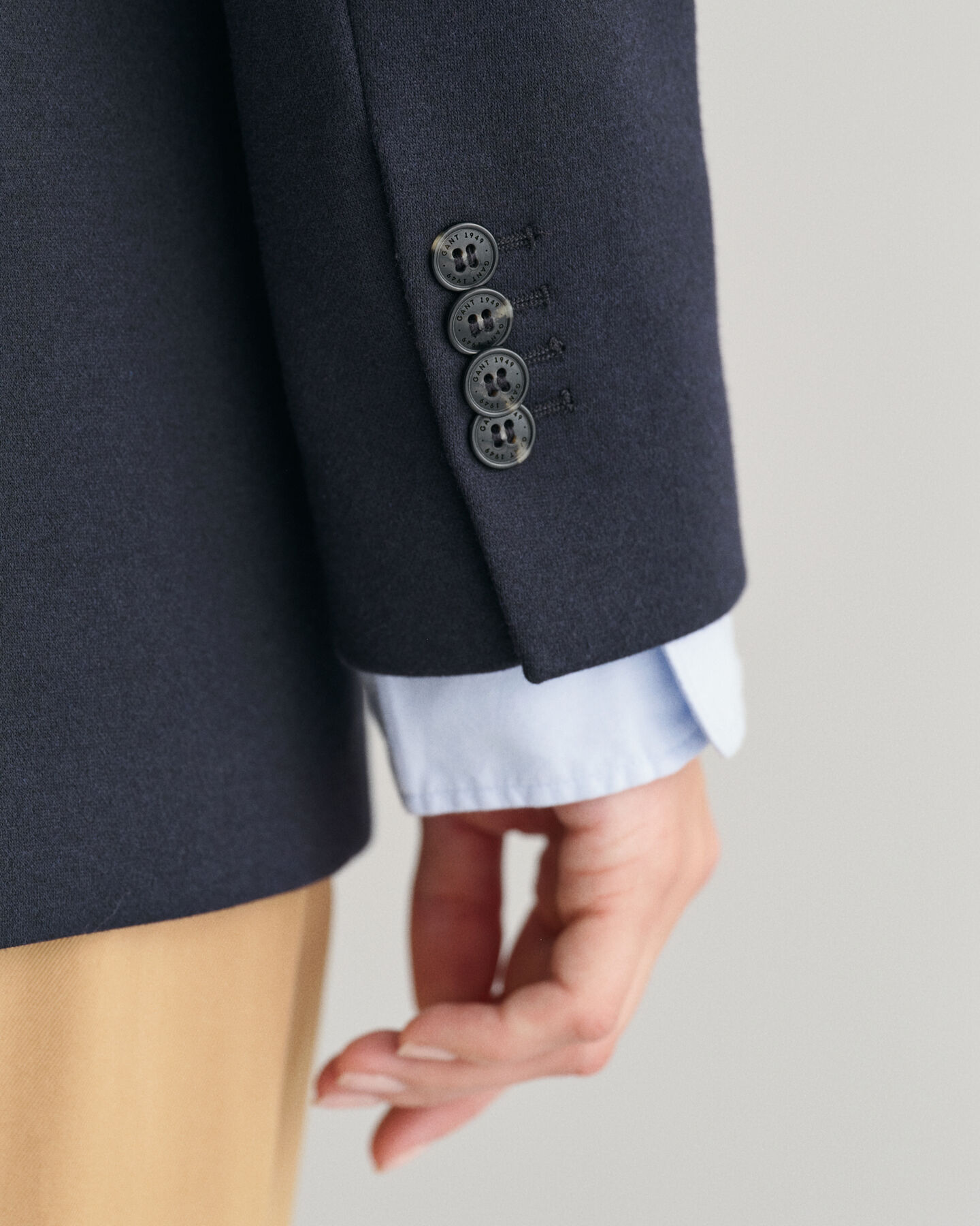 Blazer em jersey corte normal