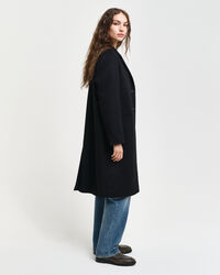 Sobretudo clássico em lã tailored fit