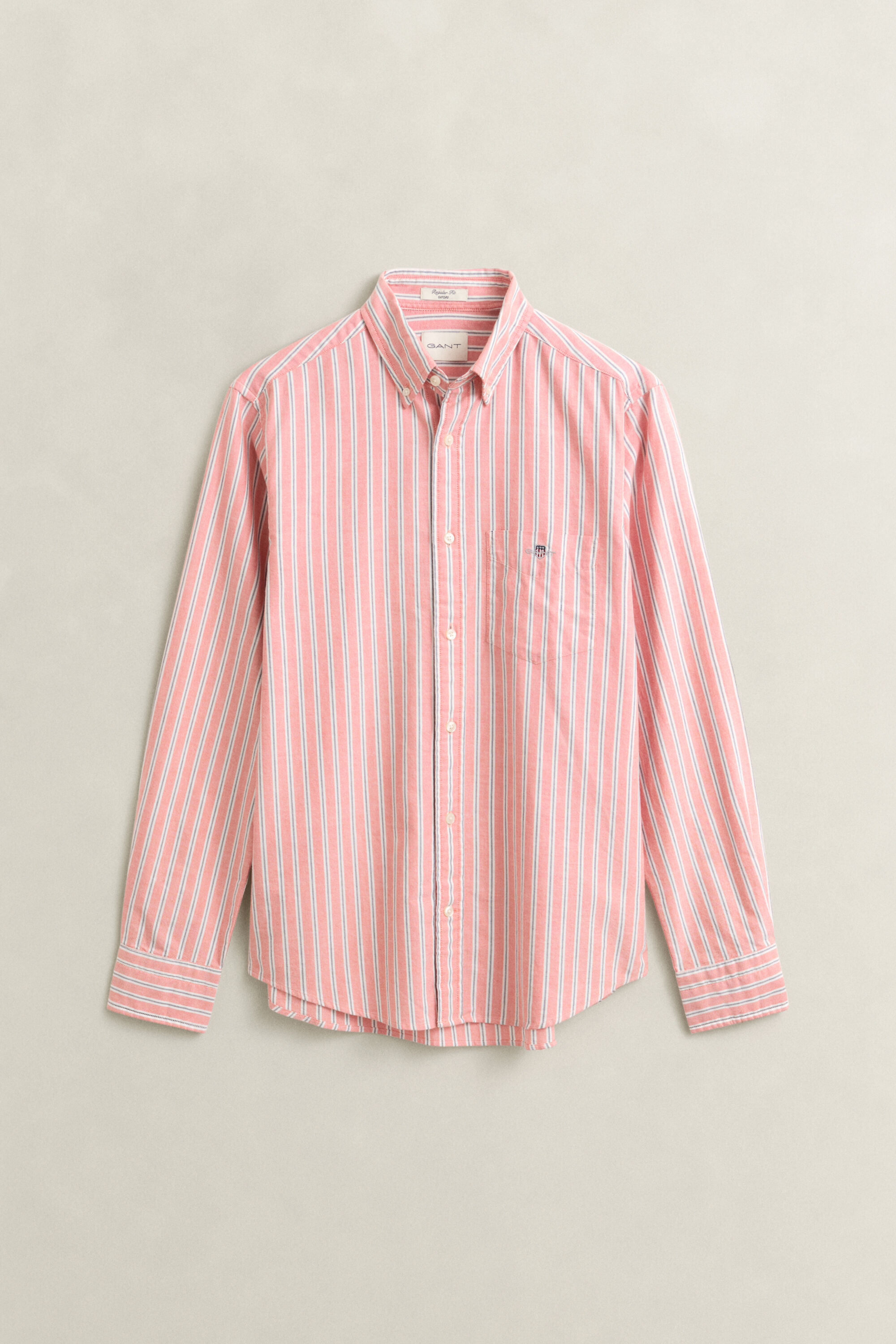 Camisa Oxford às riscas Classic