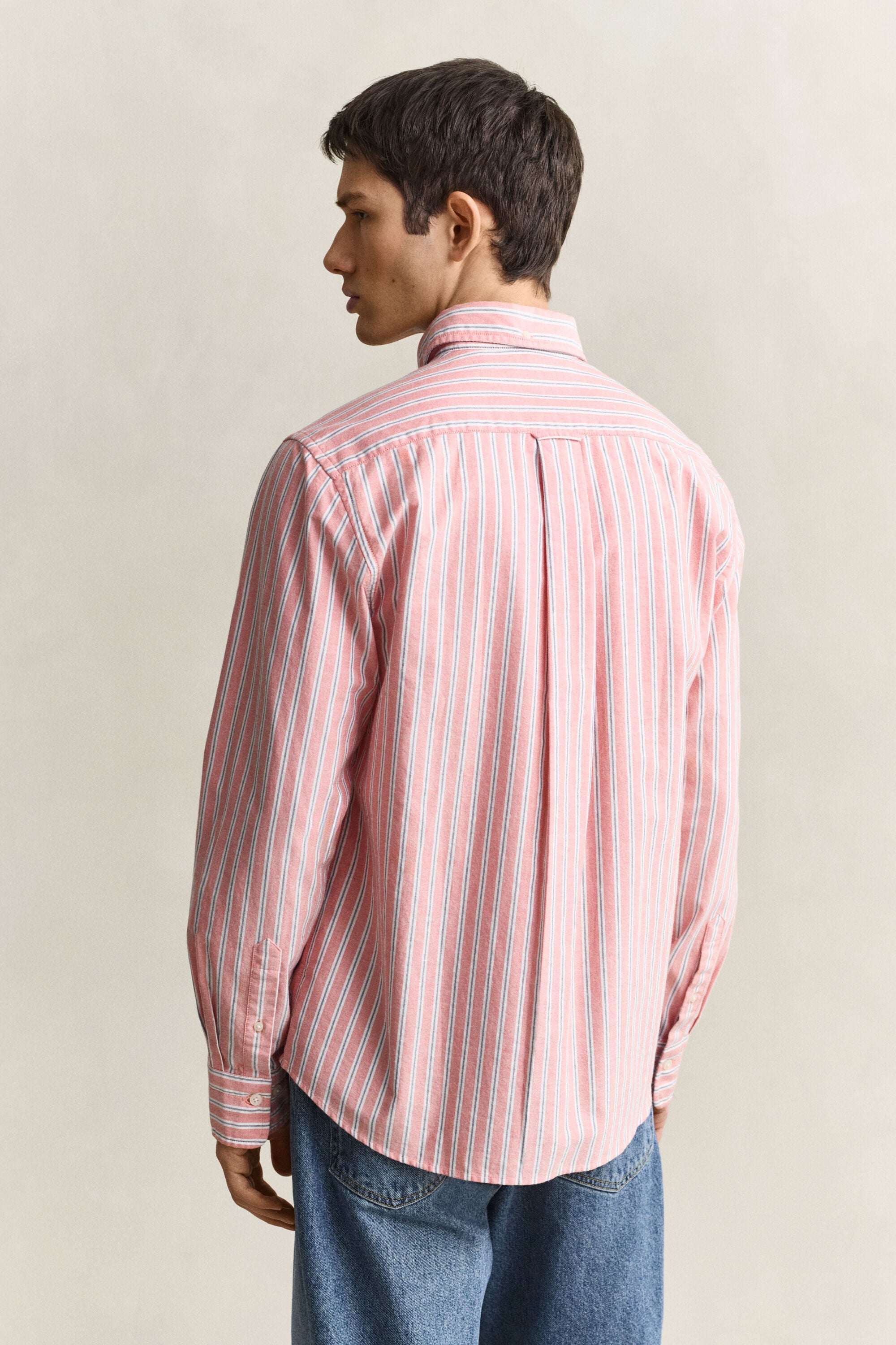 Camisa Oxford às riscas Classic
