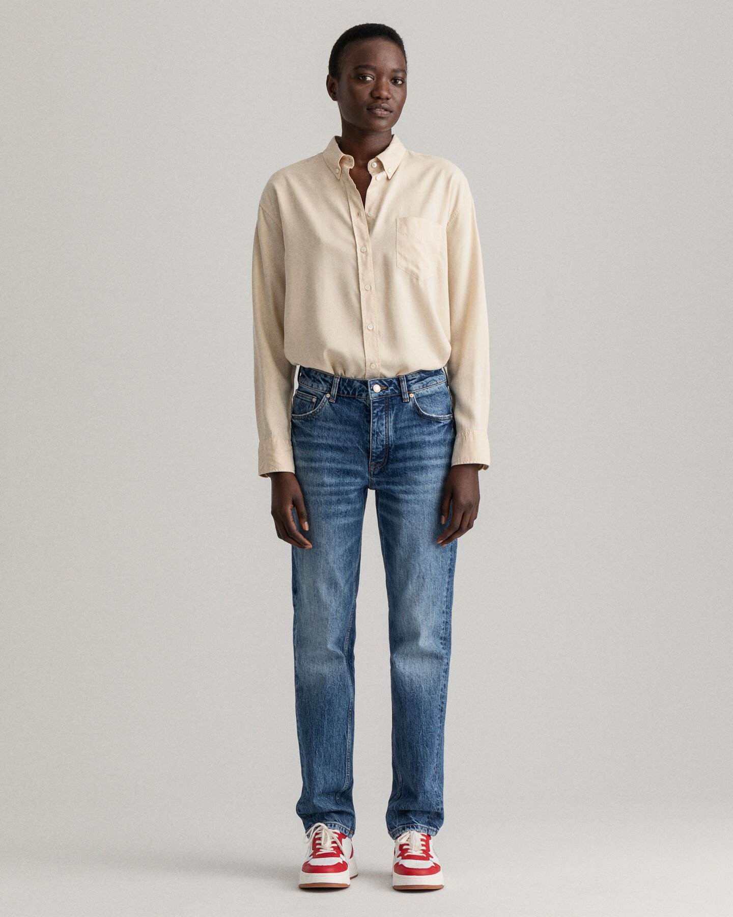 Calças com braguilha com botões Hayle regular fit