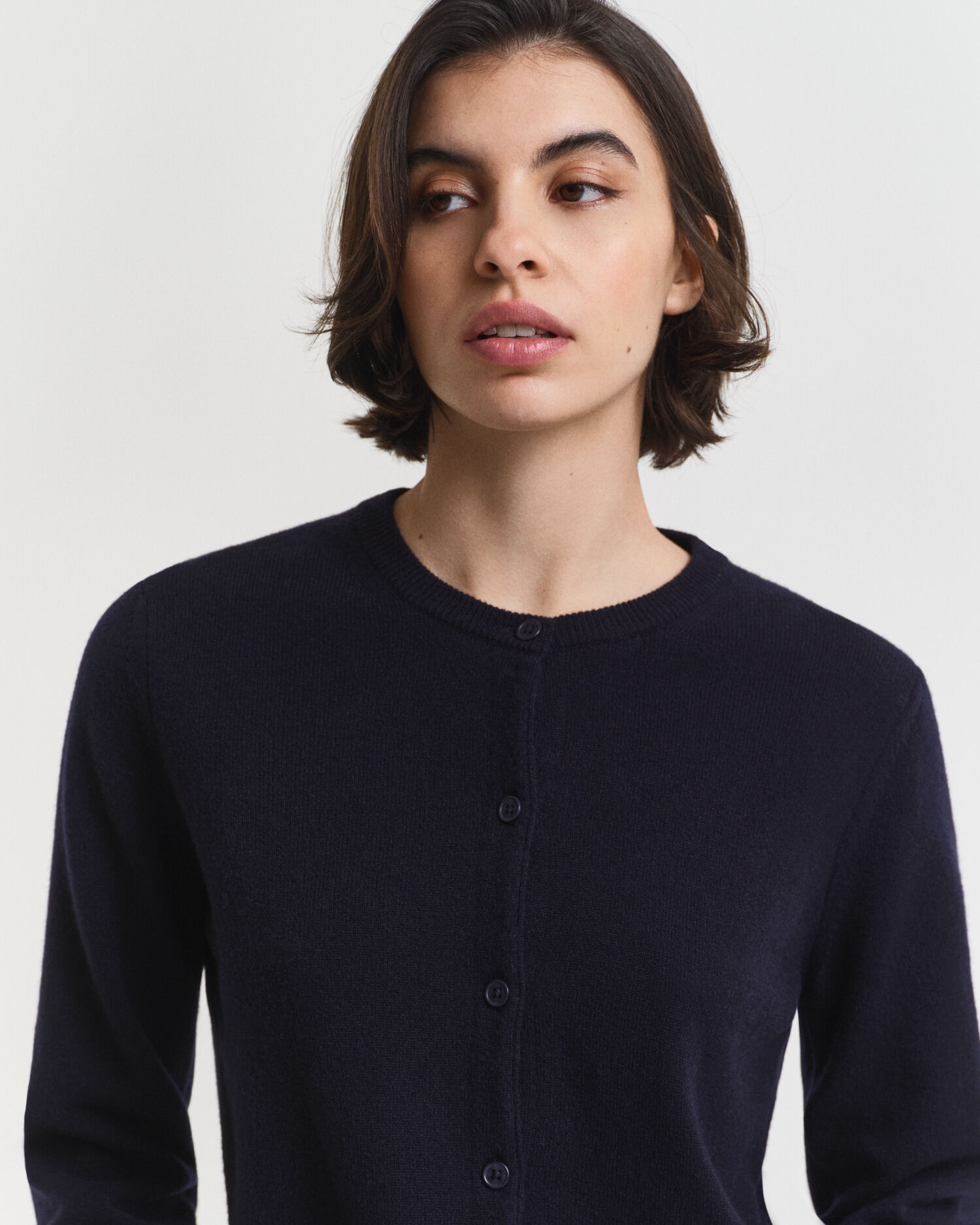 Casaco de malha em lã extrafina