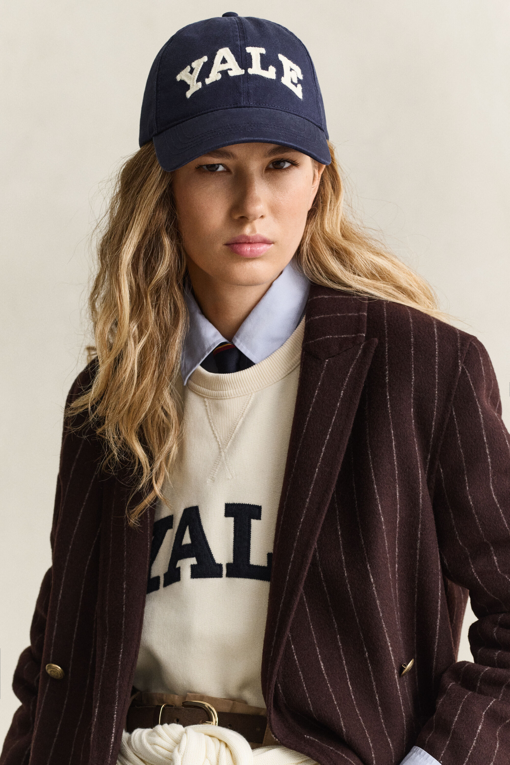 Blazer cosido à mão às riscas Gant x Yale