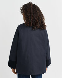 Casaco Double Decker em algodão com acabamento encerado