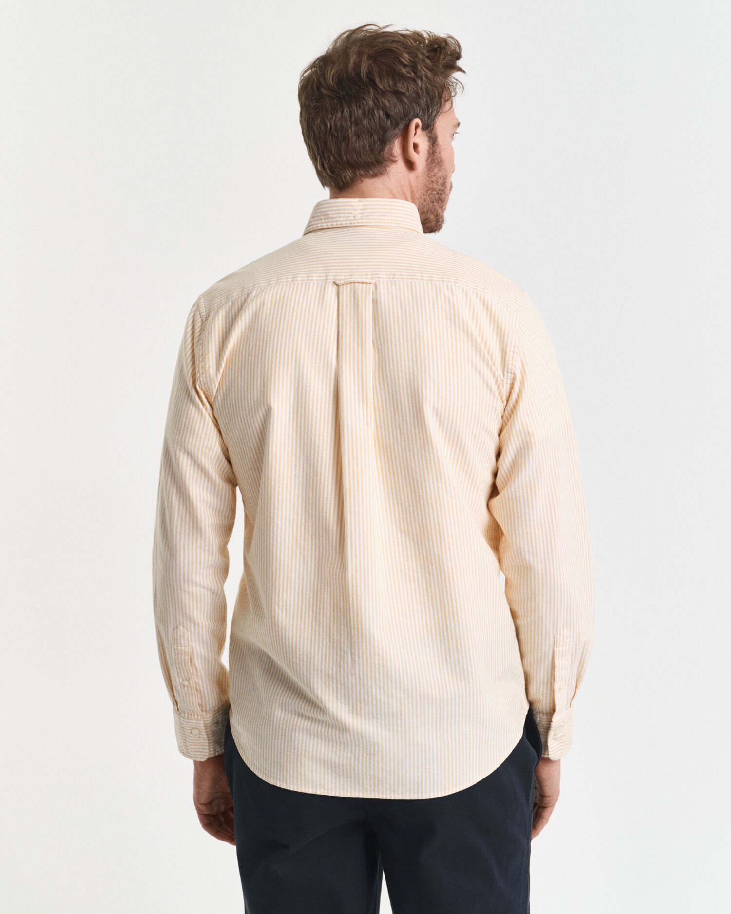 Camisa Oxford às riscas finas Classic