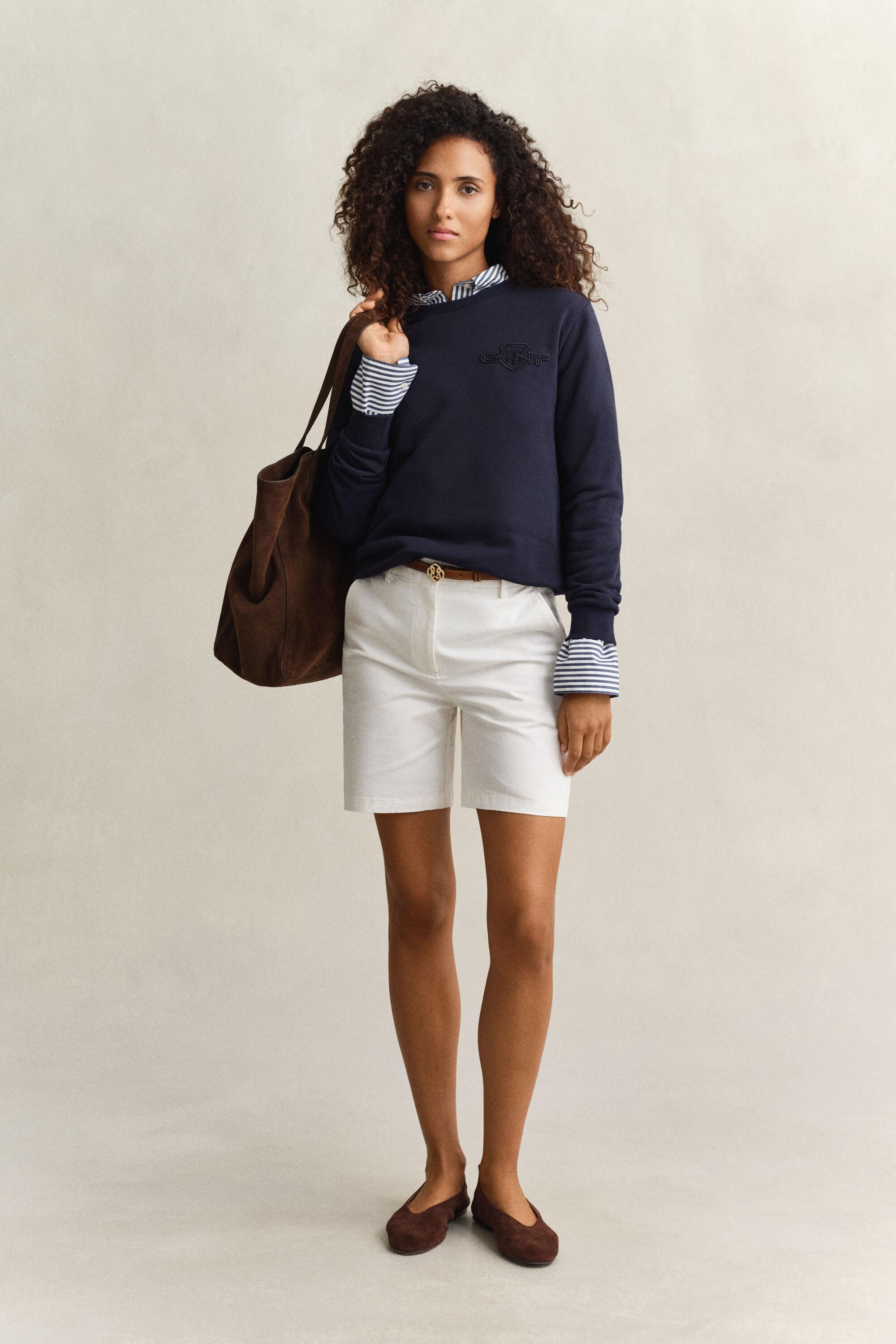 Sweatshirt com decote redondo Tonal Shield