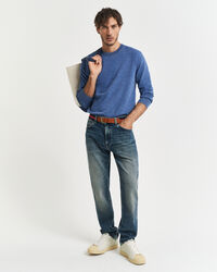 Sweatshirt com decote redondo Sunfaded