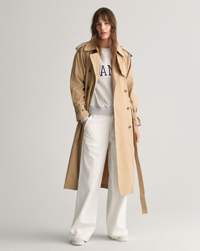 Sweatshirt com decote redondo Logo