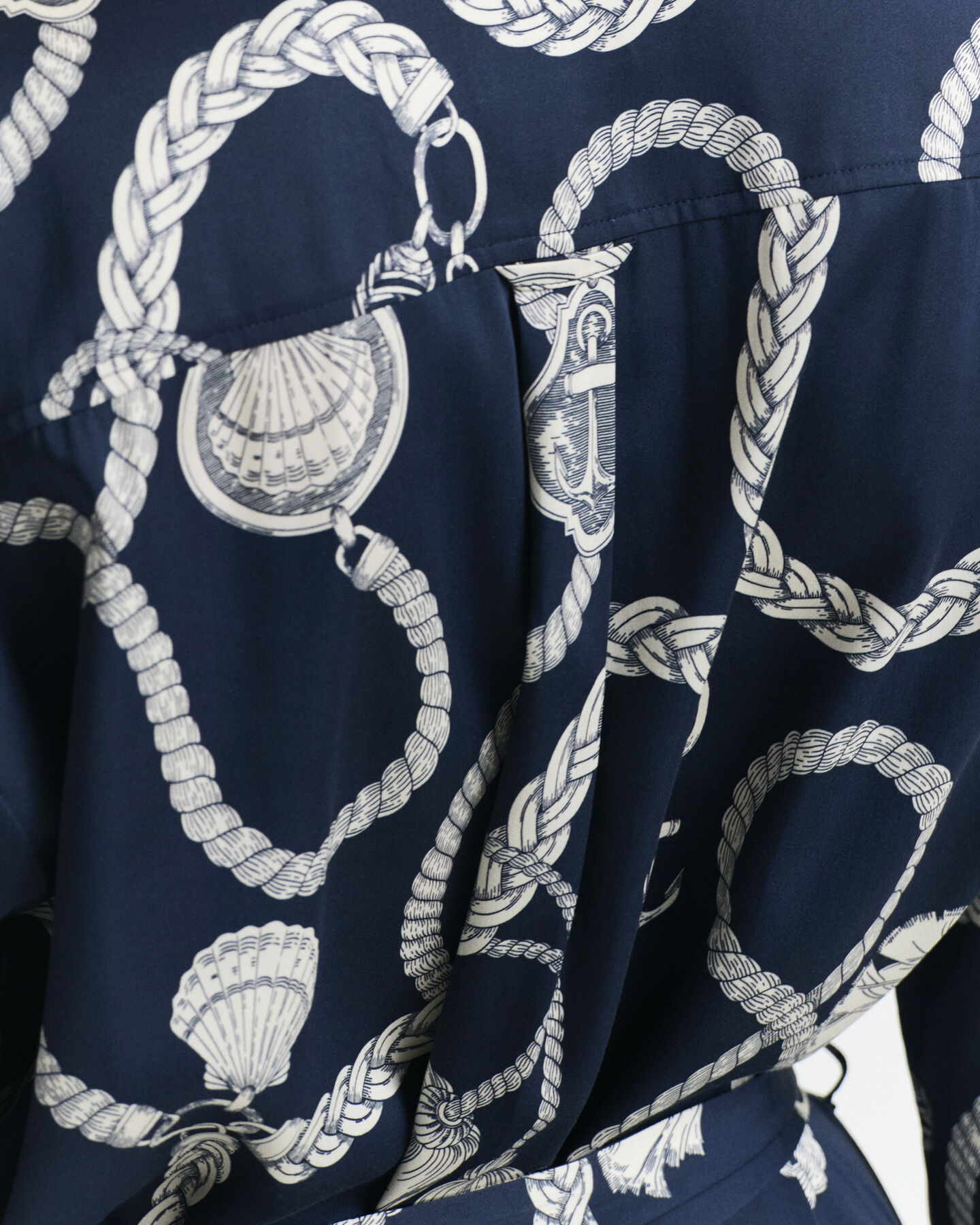 Vestido-camisa Sailing Print