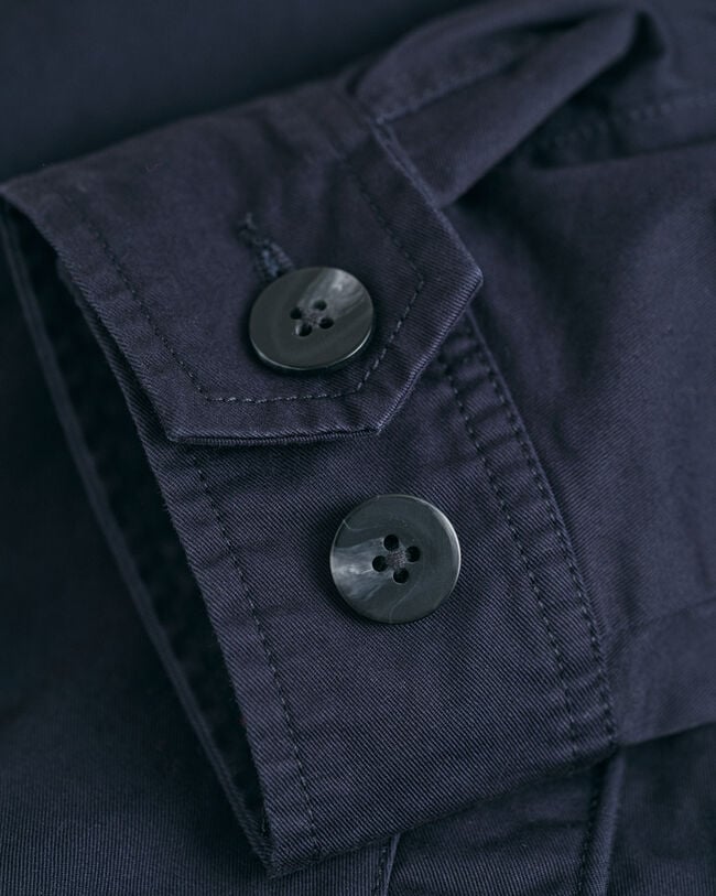 Casaco Windcheater de algodão