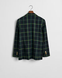 Blazer de fato com padrão de xadrez regular fit